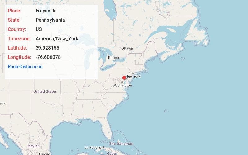 Map of Freysville