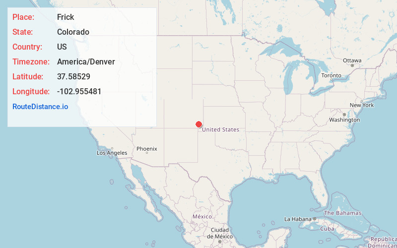Map of Frick