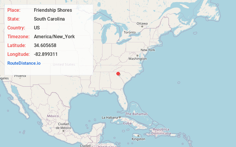 Map of Friendship Shores