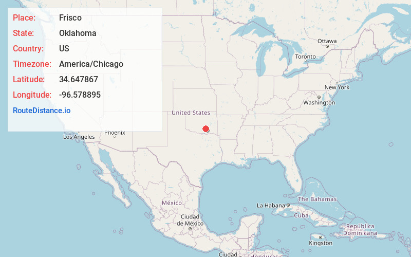 Map of Frisco