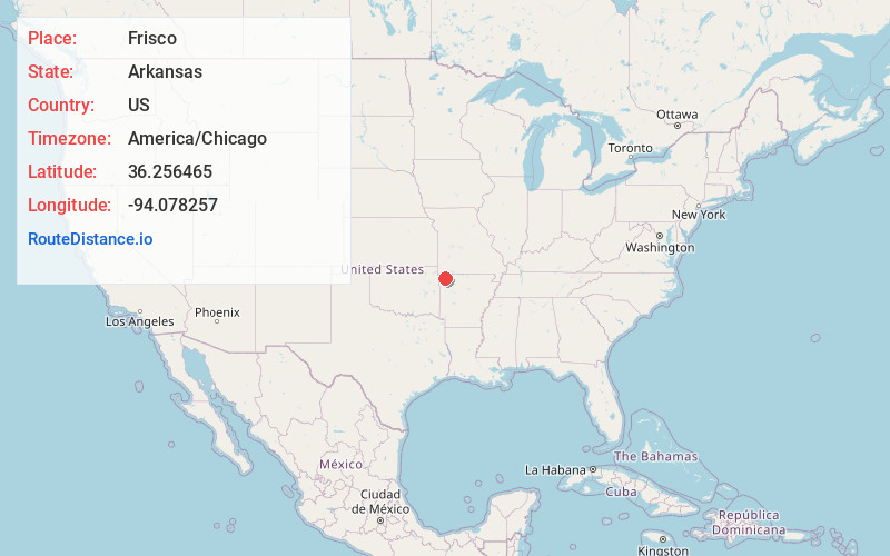 Map of Frisco