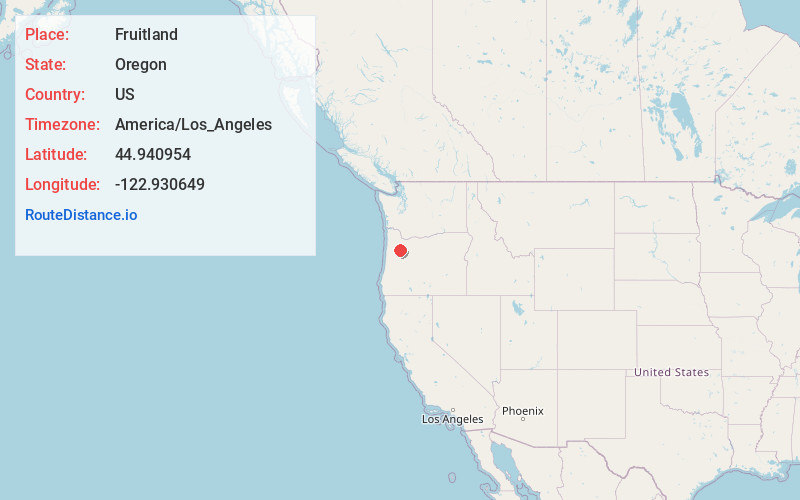 Map of Fruitland