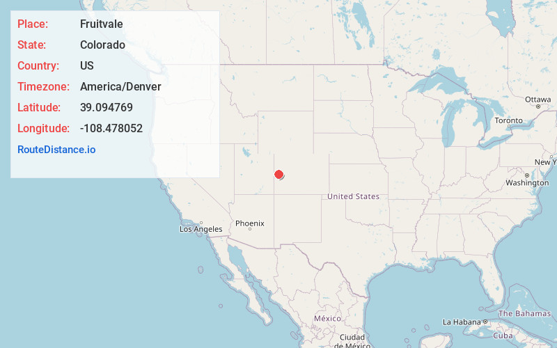 Map of Fruitvale