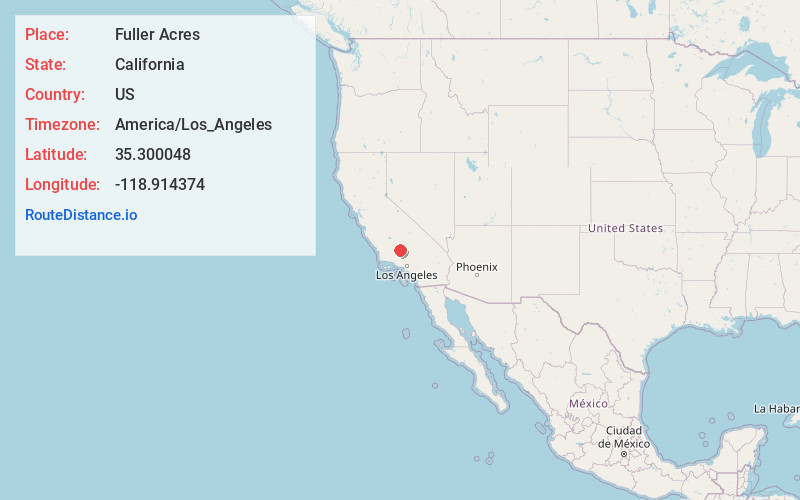 Map of Fuller Acres