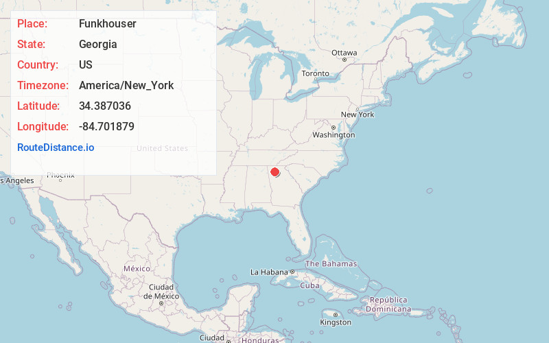 Map of Funkhouser