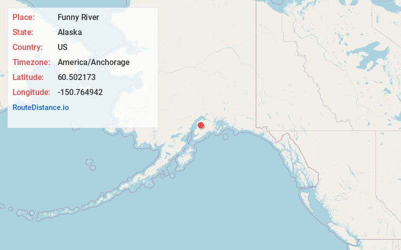 Map of Funny River