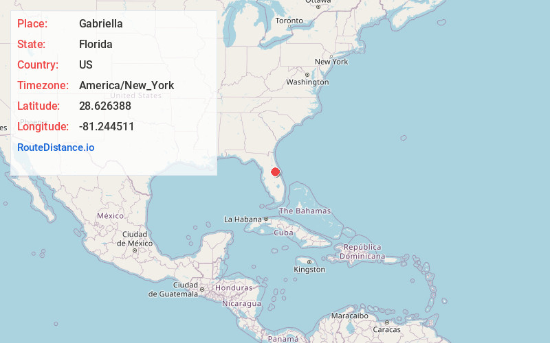 Map of Gabriella
