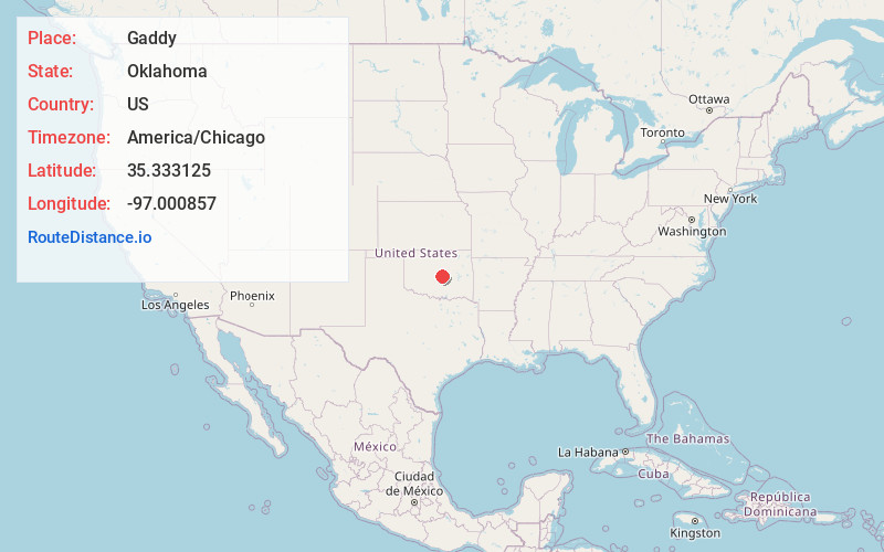 Map of Gaddy
