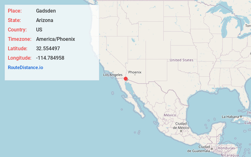 Map of Gadsden