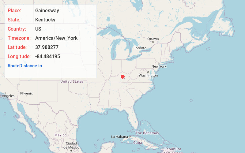 Map of Gainesway