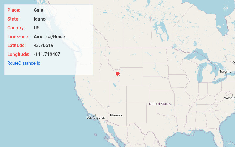 Map of Gale