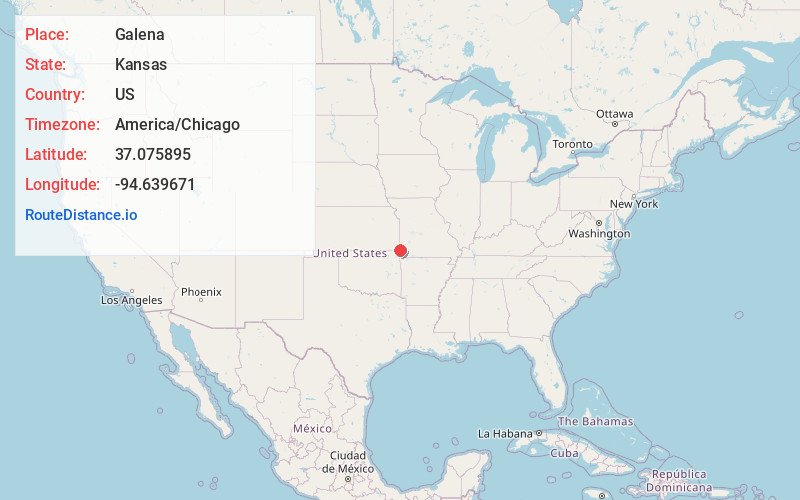 Map of Galena
