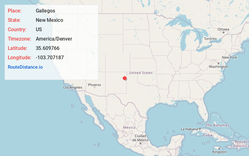 Map of Gallegos