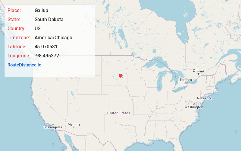 Map of Gallup