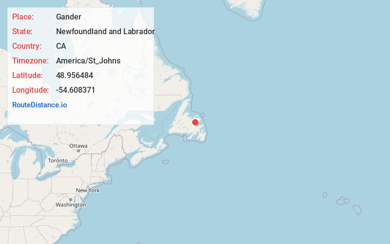 Map of Gander