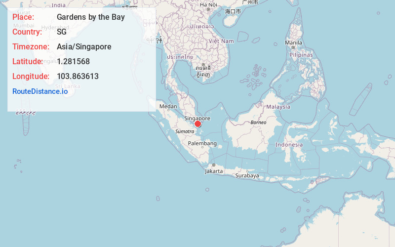Map of Gardens by the Bay