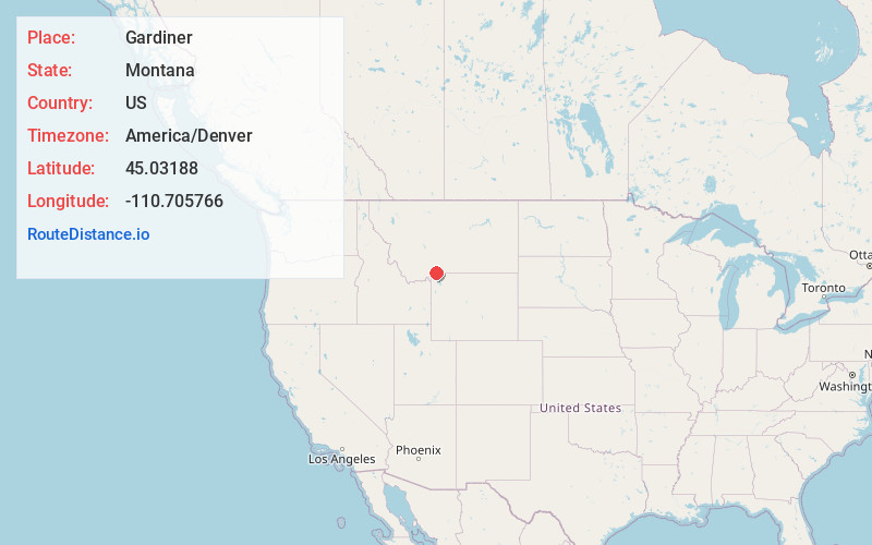 Map of Gardiner
