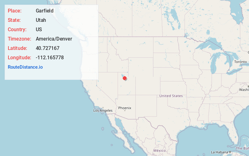 Map of Garfield
