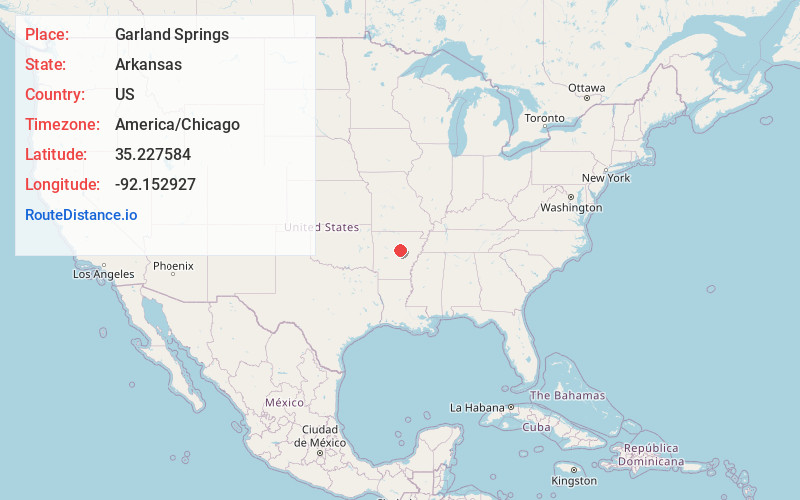 Map of Garland Springs