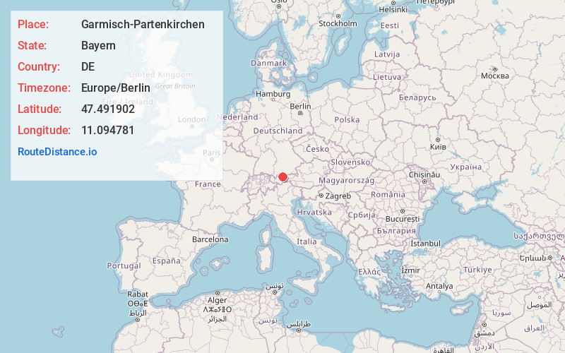 Map of Garmisch-Partenkirchen