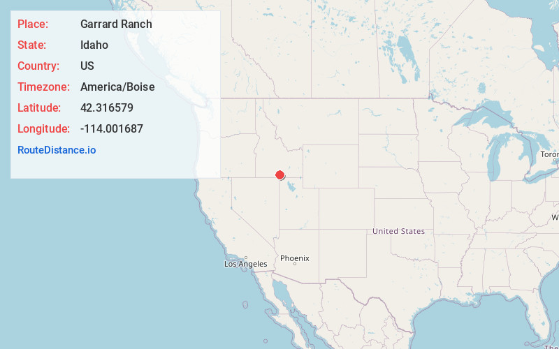 Map of Garrard Ranch