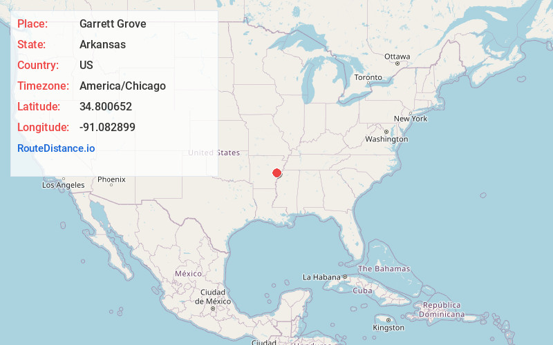 Map of Garrett Grove
