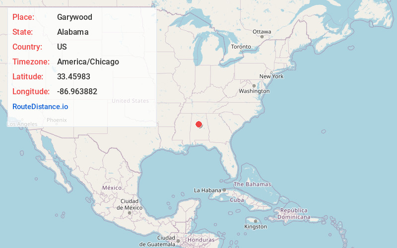 Map of Garywood