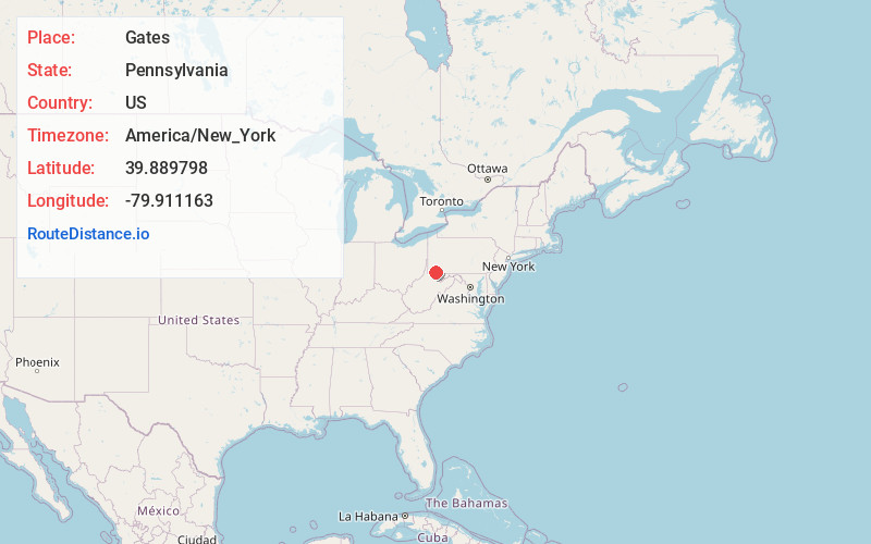 Map of Gates