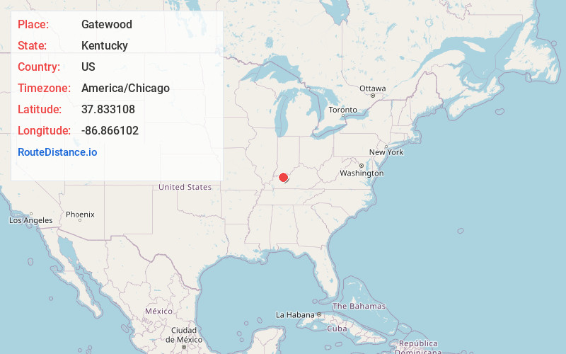 Map of Gatewood