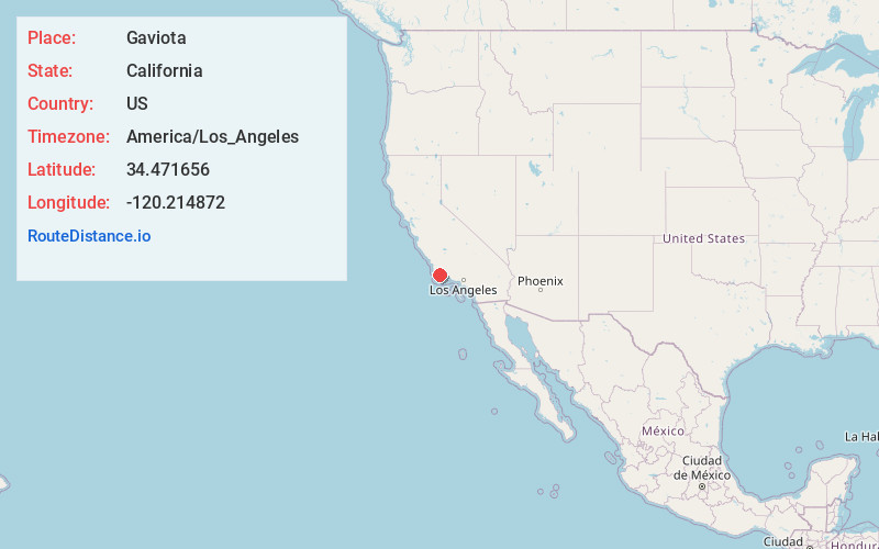 Map of Gaviota