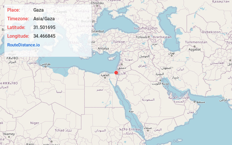 Map of Gaza