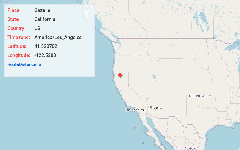 Map of Gazelle