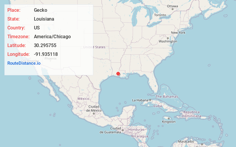 Map of Gecko