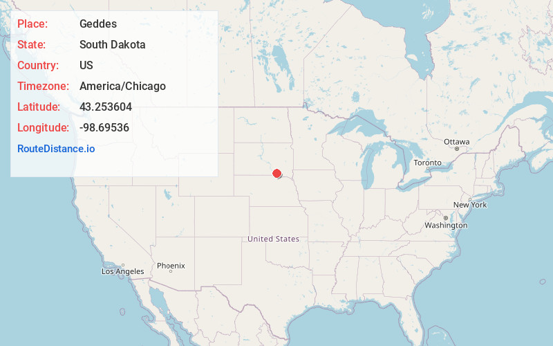 Map of Geddes