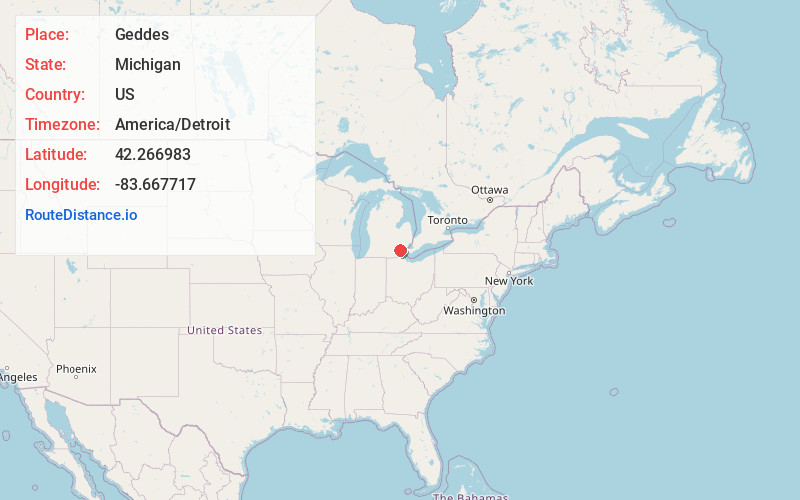 Map of Geddes