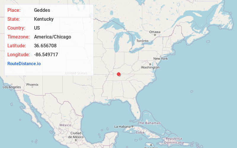 Map of Geddes