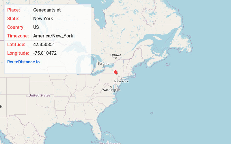 Map of Genegantslet