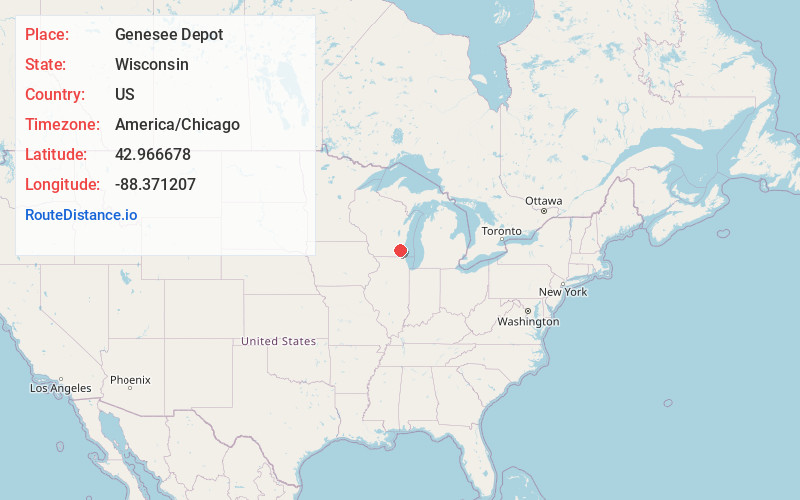 Map of Genesee Depot