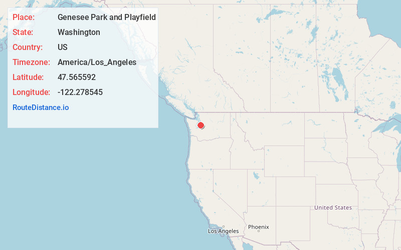 Map of Genesee Park and Playfield