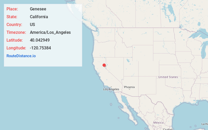 Map of Genesee