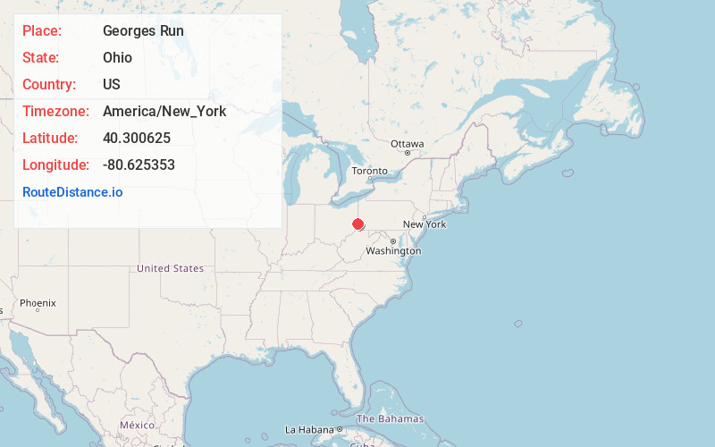 Map of Georges Run