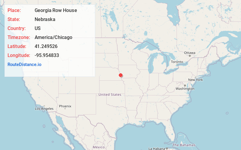 Map of Georgia Row House