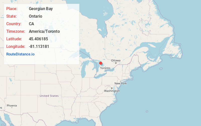 Map of Georgian Bay
