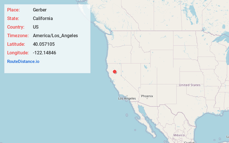 Map of Gerber