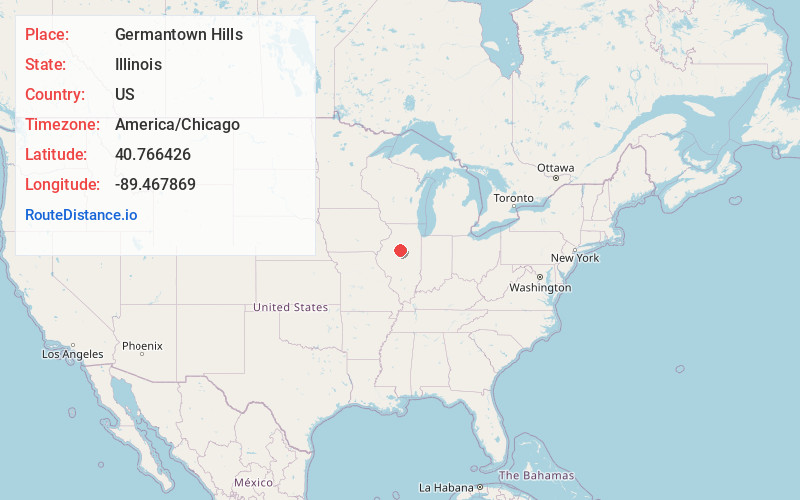 Map of Germantown Hills