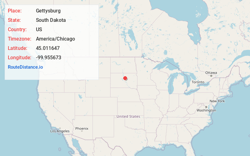 Map of Gettysburg