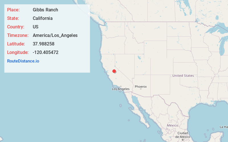 Map of Gibbs Ranch