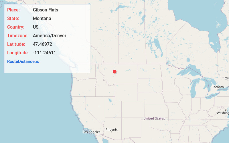 Map of Gibson Flats