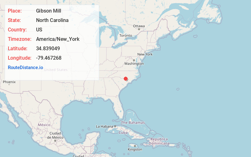Map of Gibson Mill
