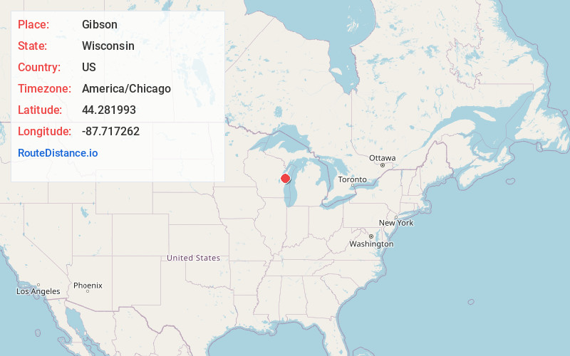 Map of Gibson